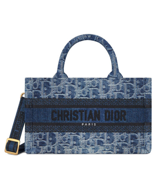 Christian Dior Mini Dior Book Tote Blue